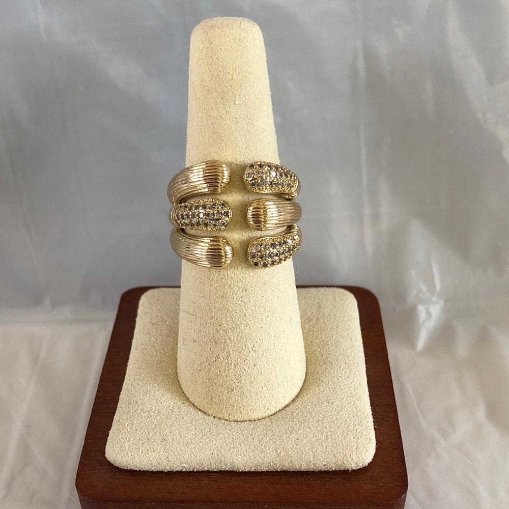 🔥 NEW Pretty Bird 18k Yellow Gold Plated Huge Chunky Ring Size 8